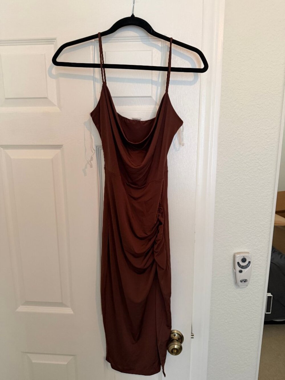 Brown Windsor Midi Dress